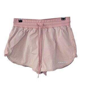 Alphalete Womens Athletic Shorts, Lined, Pink, High Rise, Running, Size Small
